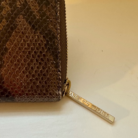 Elaine Turner bronze snakeskin wallet - Picture 4 of 7